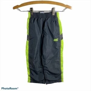 Nike Windbreaker Pants Gray Green Kids Sz 4 Boy